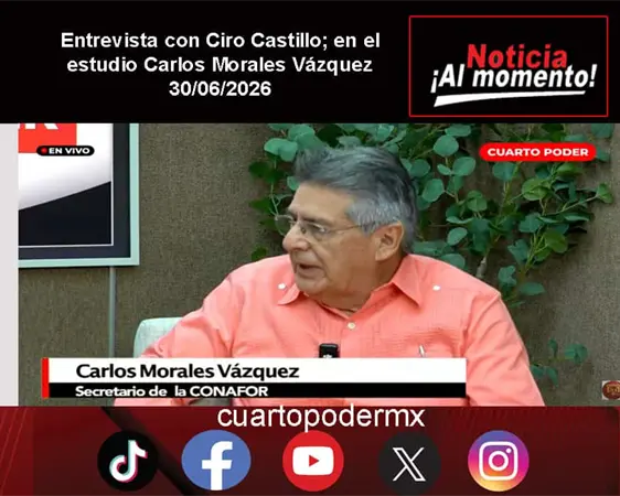 Entrevista con Ciro Castillo; en el estudio Carlos Morales Vázquez
