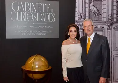 Maravillas del mundo en un gabinete