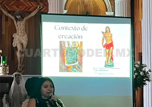 Restauran centenarias imágenes en Comitán