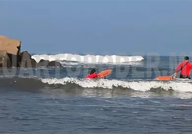 Rescatan a niño en riesgo de ahogarse