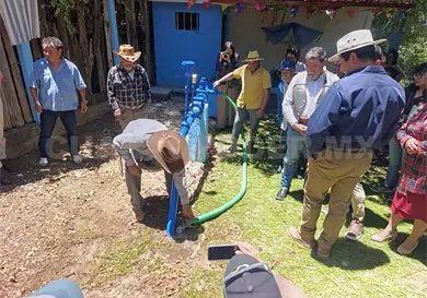 Inauguran pozo que abastecerá a Cuxtitali