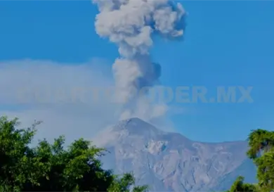 Descartan caída de ceniza del Volcán de Fuego