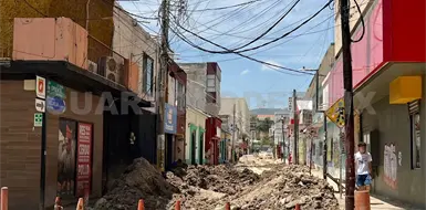 Denuncian lento avance de obra en el centro