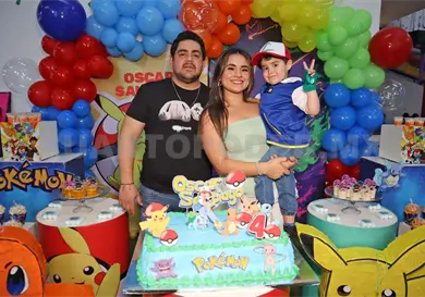 Cuatro años del pequeño Óscar Santiago