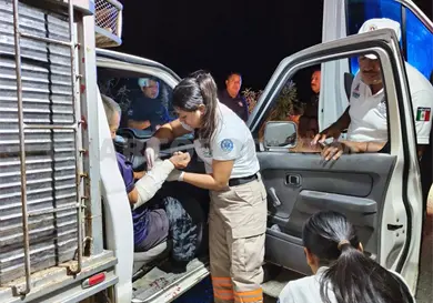 Lo agreden con arma; su hijo, presunto responsable Lo agreden con arma; su hijo, presunto responsable