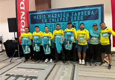Kits listos para el Medio Maratón Farrera