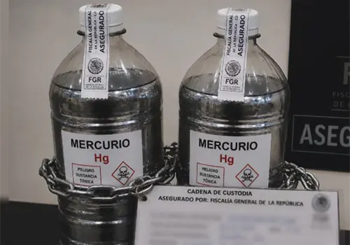 Denuncian ante la FGR transporte de mercurio