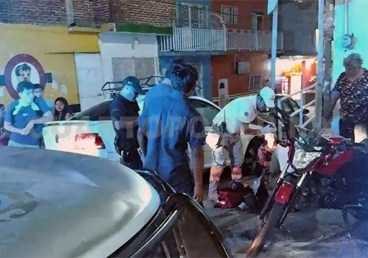 Menor de edad en moto termina hospitalizado Menor de edad en moto termina hospitalizado