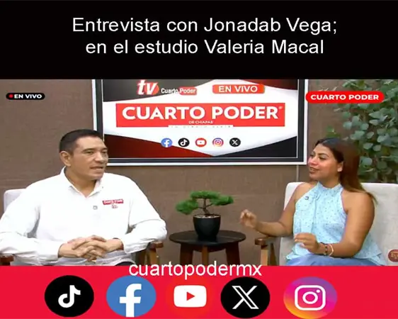 Entrevista con Jonadab Vega; en el estudio Valeria Macal