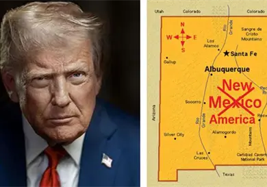 Trump rebautiza Nuevo México como “Nueva América”