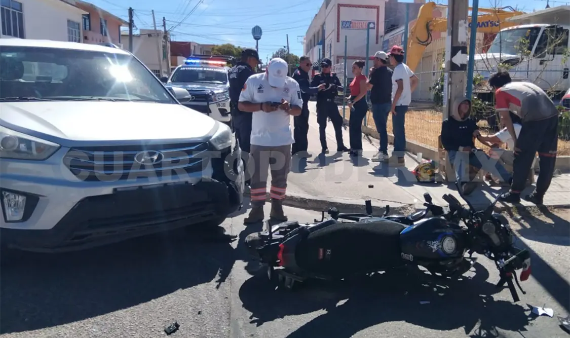 La conductora se atravesó imprudentemente e impactó a la motocicleta. Juan Orel / CP
