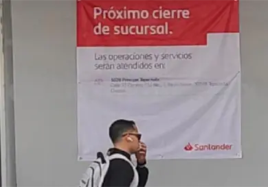 Anuncian próximo cierre de sucursal bancaria