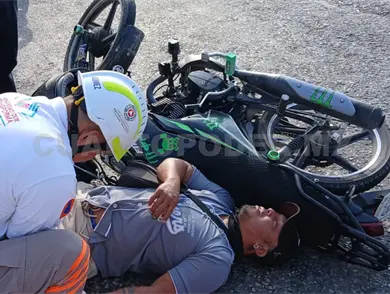 Sale proyectado y se fractura un hombro