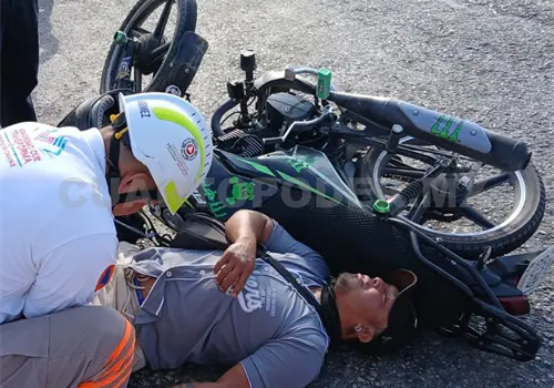 Sale proyectado y se fractura un hombro