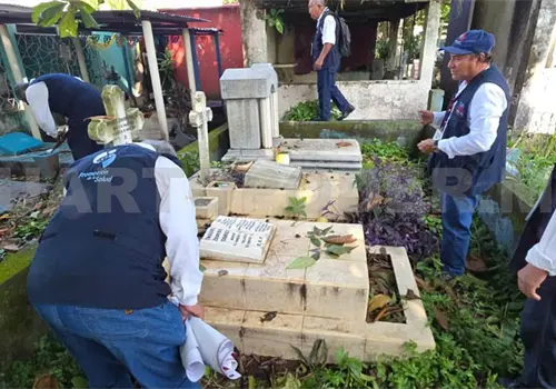 Verifican limpieza en panteones de Tapachula