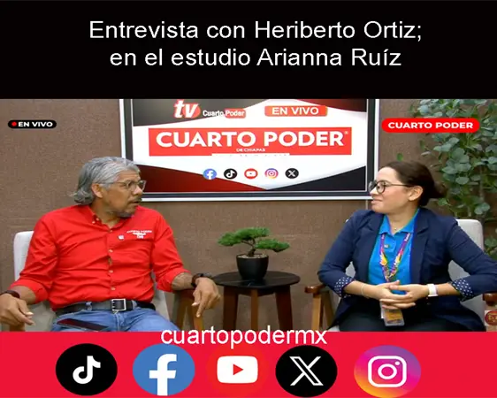 Entrevista con Heriberto Ortiz; en el estudio Arianna Ruíz