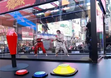 Convierte Times Square en un arcade