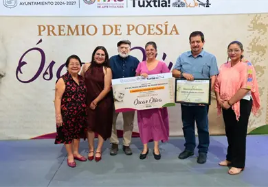 Entregan Premio de Poesía Óscar Oliva