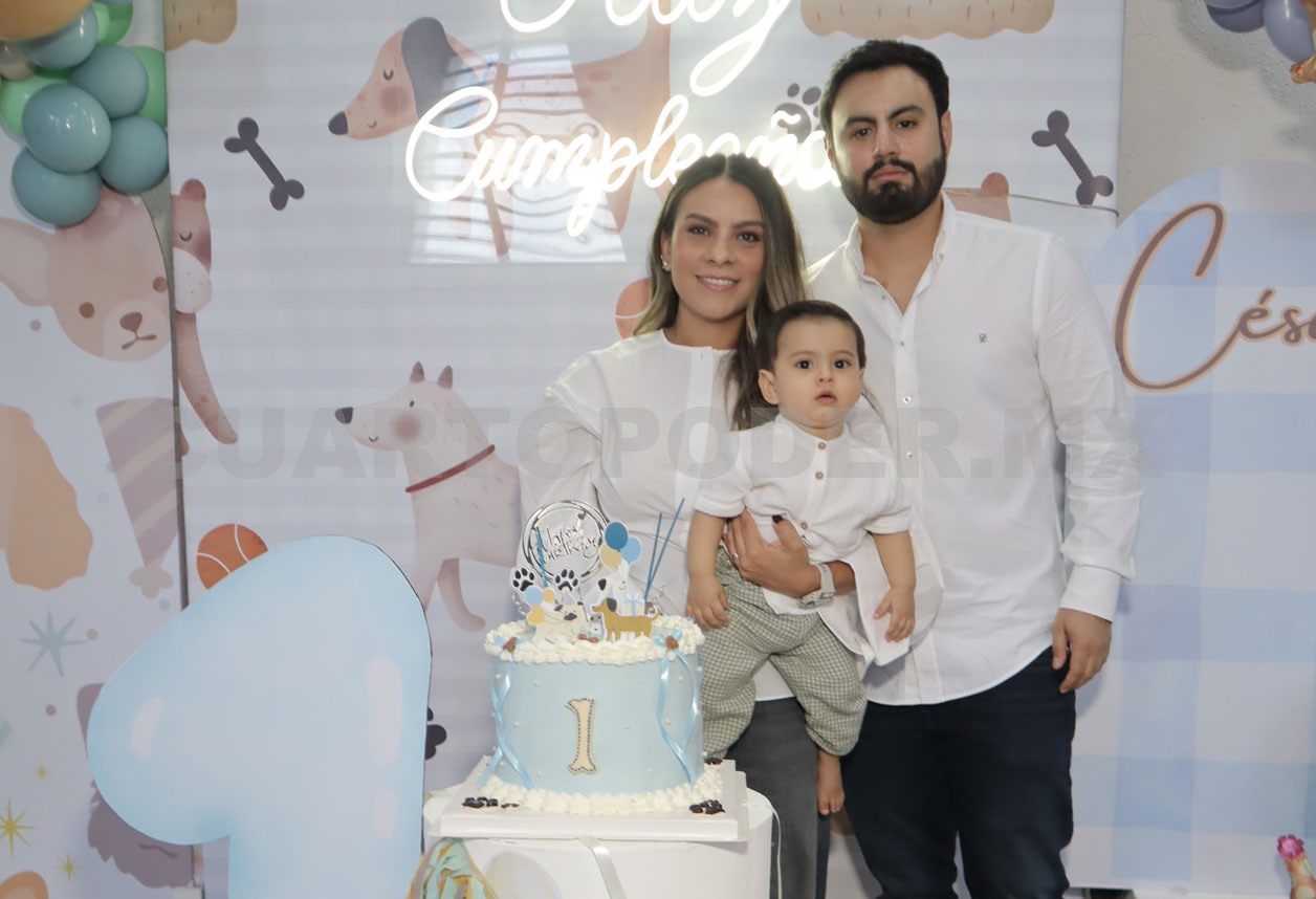 César cumple su primer añito
