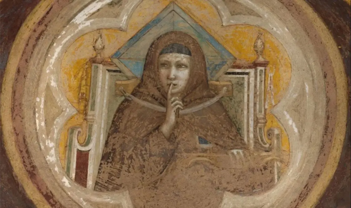 La alegoría de la Obediencia, uno de los frescos restaurados. Cortesía