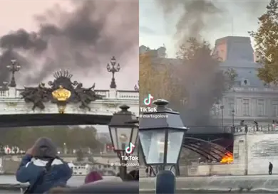 Guía turística recorre París en el caos y se viraliza