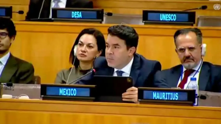 Arturo Medina Padilla, subsecretario de Derechos Humanos, Población y Migración de Segob, acudió como representante ante las Naciones Unidas. Cortesía