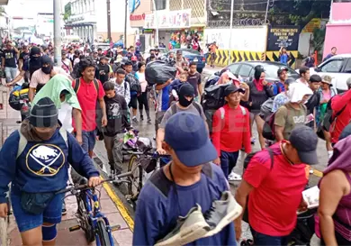 Caravana “Fe y Esperanza” se va de Tapachula