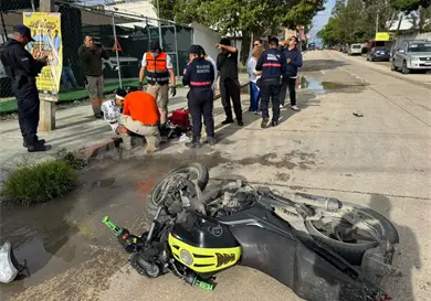 Dos lesionados en accidentes en par vial