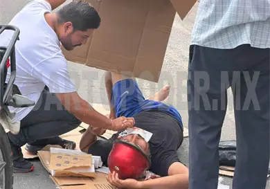 Le cierra el paso y lo deja con una posible fractura Le cierra el paso y lo deja con una posible fractura