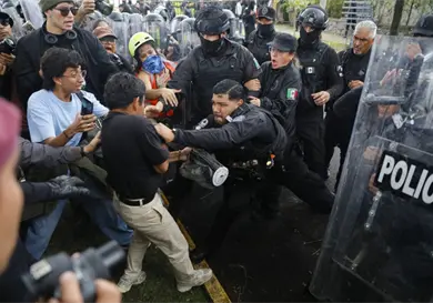 Evalúa la CNDH a víctimas de represión Evalúa la CNDH a víctimas de represión