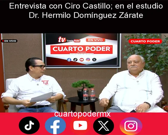 Entrevista con Ciro Castillo; en el estudio Dr. Hermilo Dom&iacute;nguez Z&aacute;rate
