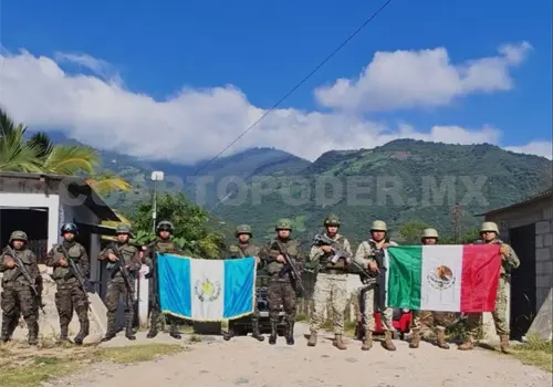 Ejércitos de México y Guatemala fortalecen vigilancia Ejércitos de México y Guatemala fortalecen vigilancia